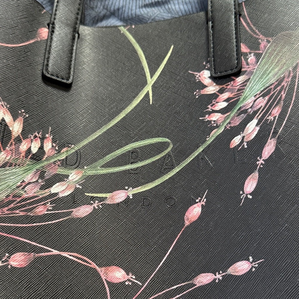 Ted Baker Floral Black Tote Bag - Picture 2 of 5